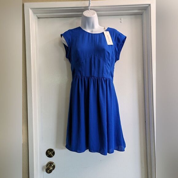 Rebecca Taylor easy dress in lapis size 4 - Picture 1 of 7